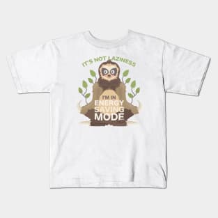 Energy Saving Mode Kids T-Shirt